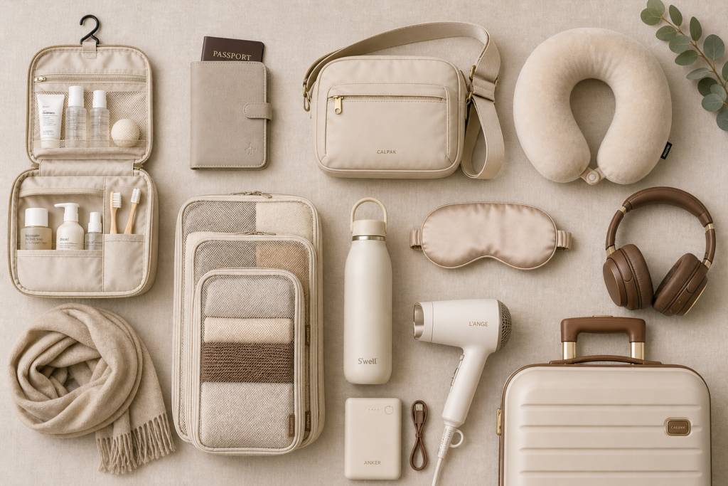 Minimalist travel essentials for women