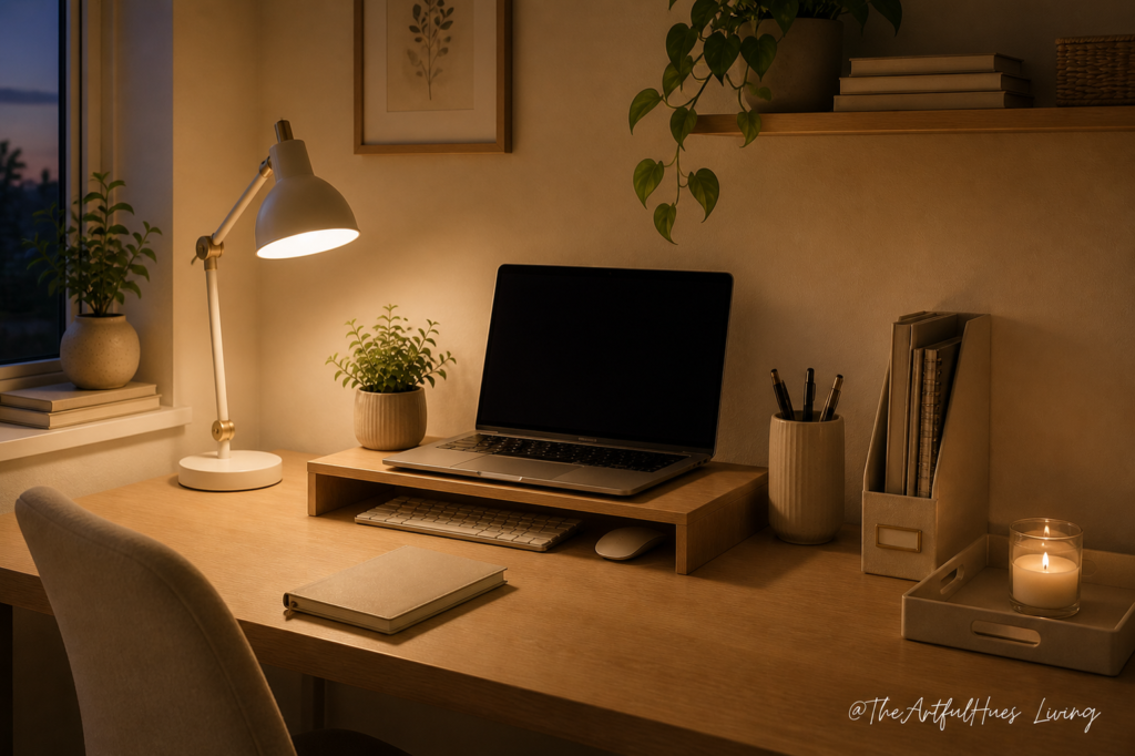 Clutter-free desk reset routine for home office productivity