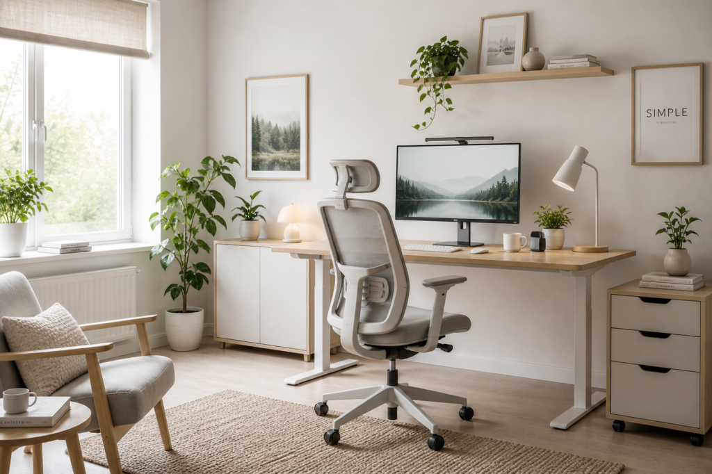 Small home office organization ideas for a clutter-free desk