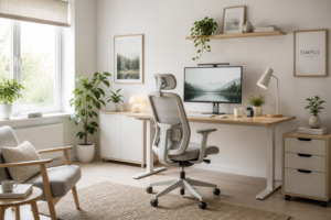 Small home office organization ideas for a clutter-free desk